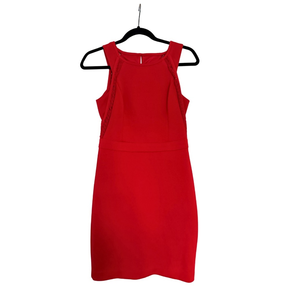 Guess Classic Red Sheath Cocktail Dress, Size 4